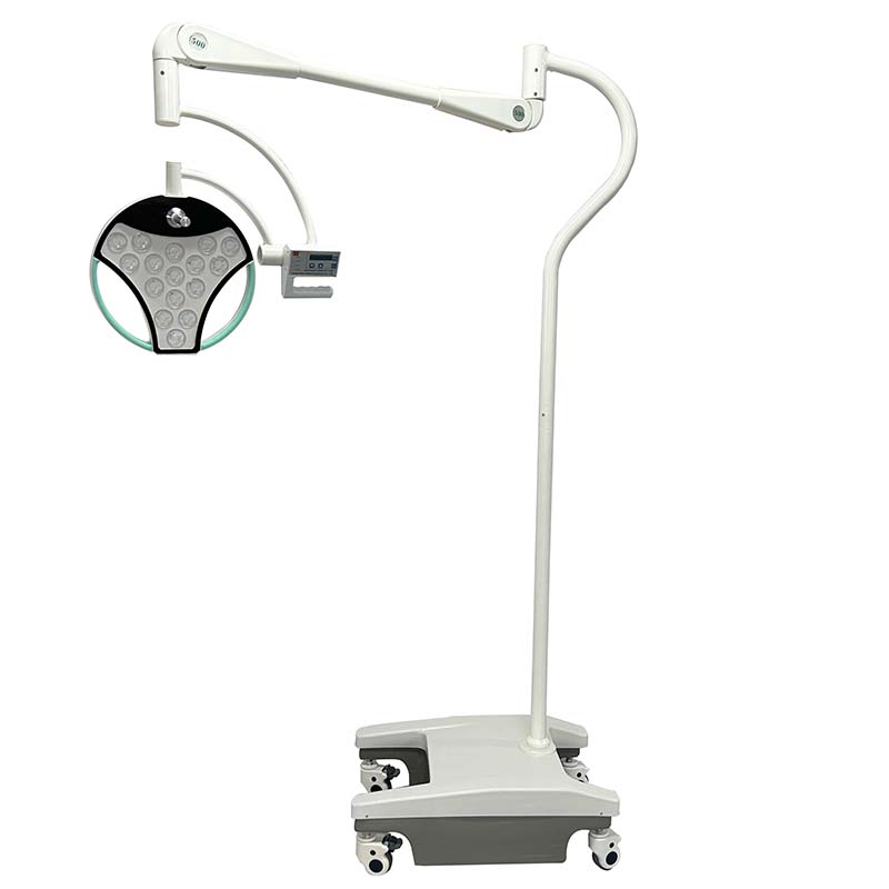 ဒီဇိုင်းအသစ် Standing Surgical Exam Mobile LED Lamp Examination Light