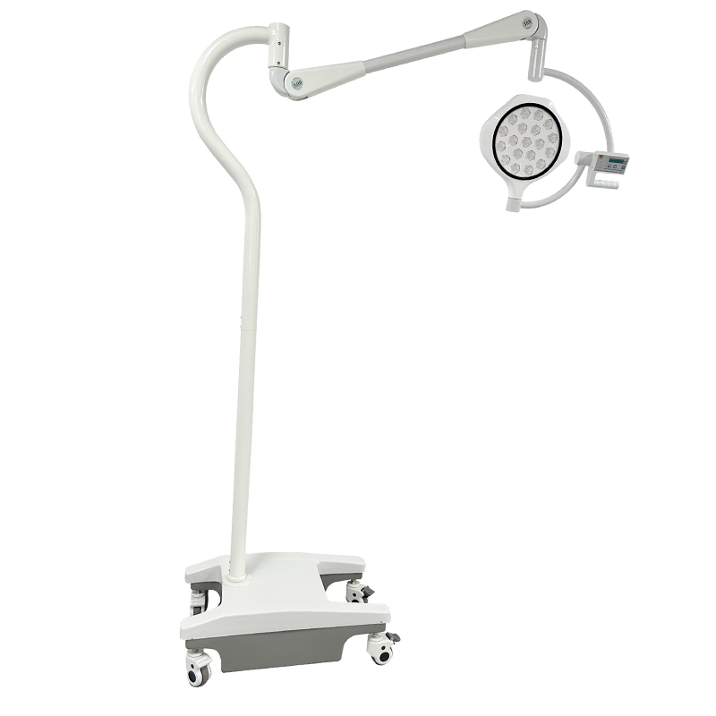 Mobile Portable Exam Light Stand သေးငယ်သော Mobile LED Examination မီးအိမ်